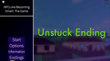 Roblox: NPCs are becoming smart | How to get the Unstuck Ending!