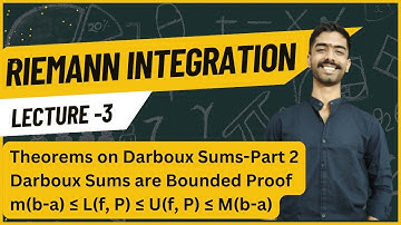Riemann Integral-Darboux Sums are Bounded Proof | Real Analysis Hindi