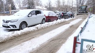 До конца недели управляющие компании должны убрать снег во дворах Альметьевска