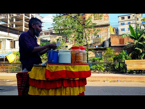 The Man Makes Masala Mixer Jhal Muri with Lots of Delicious Items | Bangladeshi Street Food