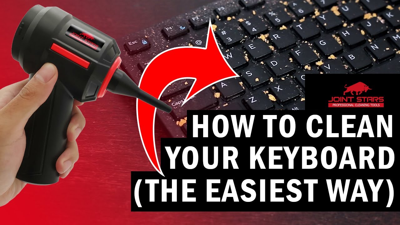 How to clean your keyboard (the EASIEST way) - YouTube