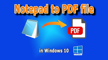 How to Convert Notepad file to PDF file without any software #windows10tutorials #windows10tips