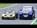 Bugatti Bolide vs Rolls Royce Cullinan at Monza GP