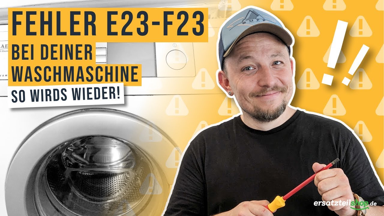 Bosch Siemens Waschmaschine Fehler E23 F23 - Fehleranalyse - YouTube