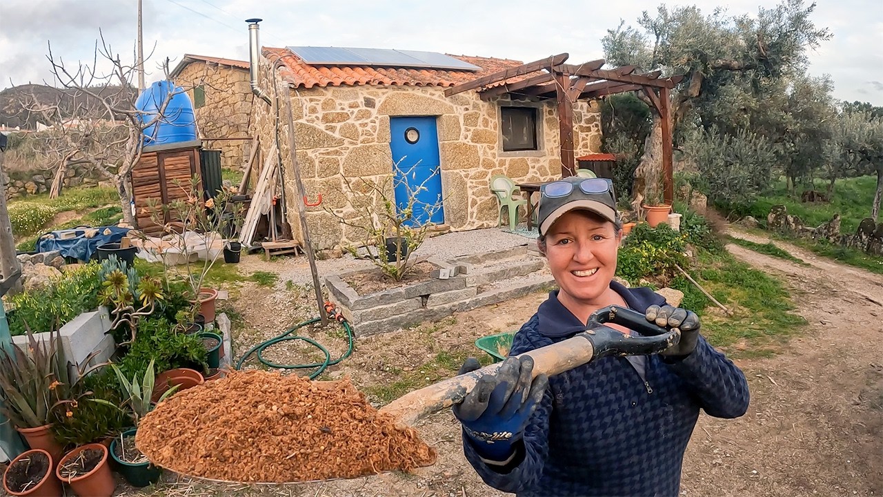 Turning Clay Into Walls & My Trees Get Some Love - Living in Portugal