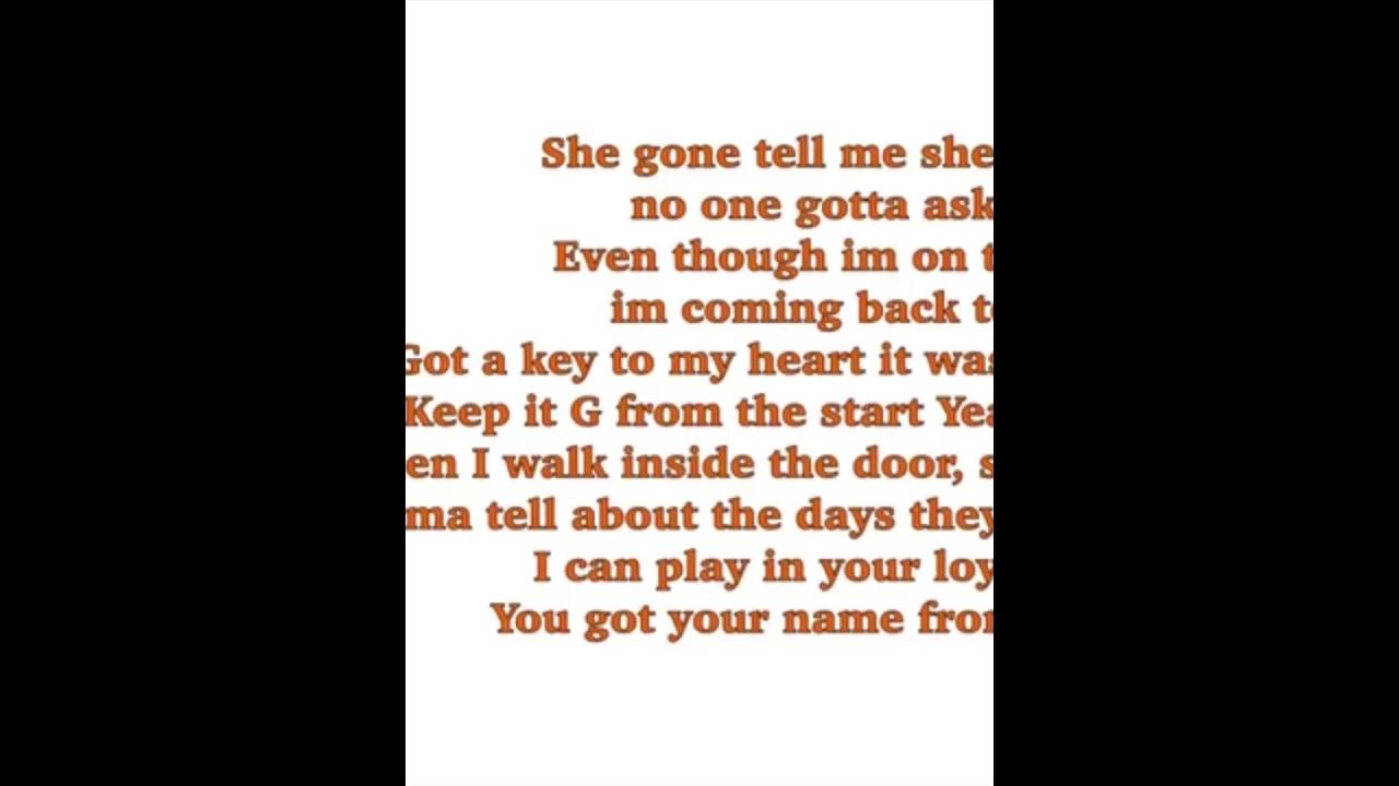 Letter To My Daughter Lyrics Quando Rondo Quando Rondo - Letter To My daughter - YouTube