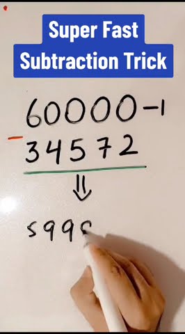 Easy Subtraction Trick | Subtraction Hack #maths #shorts #youtubeshorts ...
