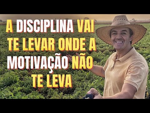 A Disciplina vai te levar onde a Motivação não te leva