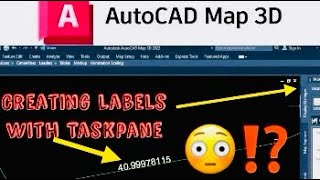 Creating labels from line and point features using TASKPANE 😳⁉️#autocad #taskpane #labels #text