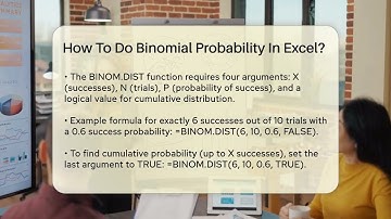 How To Do Binomial Probability In Excel? - The Friendly Statistician