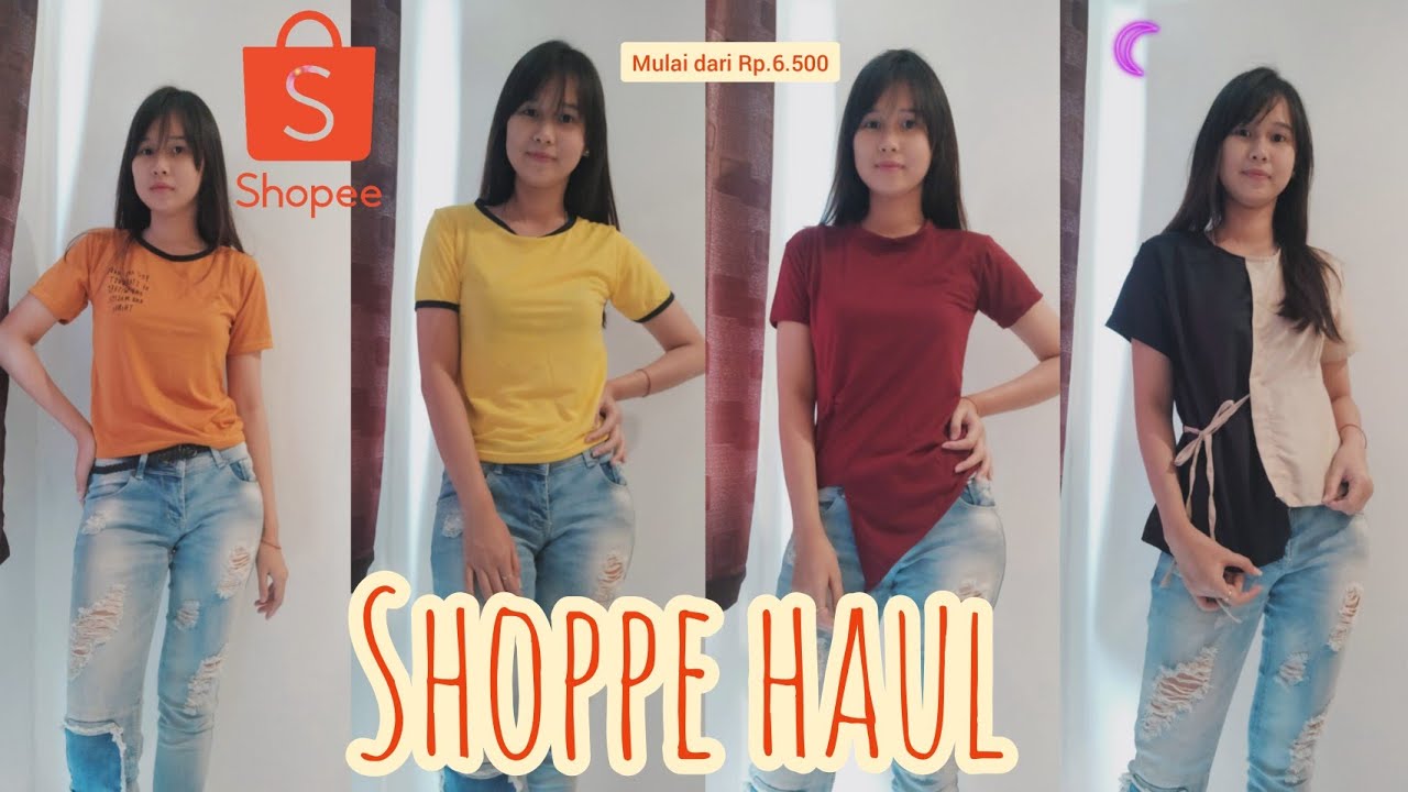  SHOPEE  HAUL  BAJU  BAJU  MURAH  Harga mulai dari 6 ribuan 