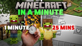 I played ONE MINUTE in MINECRAFT for 25 DAYS... by Luxy 1,437 views 1 month ago 26 minutes
