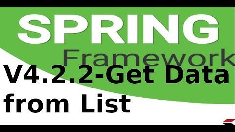 Spring MVC - V422 -  Truy xuất dữ liệu từ List trong Spring Boot