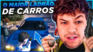 BRUNINHO VIROU O MAIOR L@DRÃO DE CARROS do GTA RP