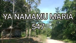MB 547/Ya namaMu Maria /instrumen lagu rohani dengan lirik tanpa vokal 