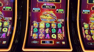 Dancing Drums $8.80 max bet Bonus after Bonus  with Robyn T  and Dan the Camera man let's go