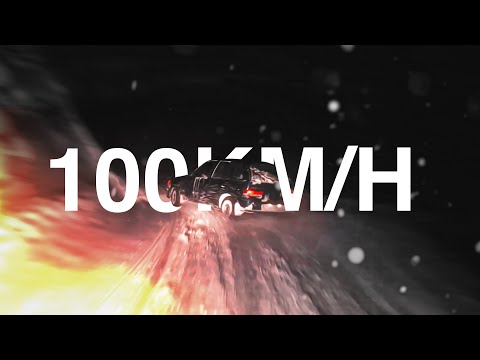 ROULER A 100 KM/H sur la neige en pleine tempête..