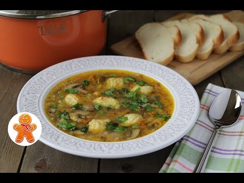 Видео рецепт Суп с картофельными галушками