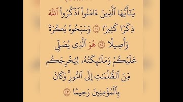 سورة الاحزاب أيت نمبر 11تا13 تلاوت قران كريم سعد أيوب #تلاوات #قرآن #سعد