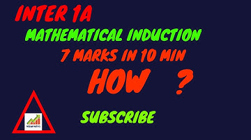 INTER 1A || MATHEMATICAL INDUCTION || IMPORTANT  PROBLEMS  INTER 1A || AP &TS