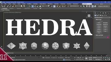 #11|| HEDRA || EXTENDED PRIMITIVES || 3DS MAX FULL MODELING TUTORIAL IN HINDI ||