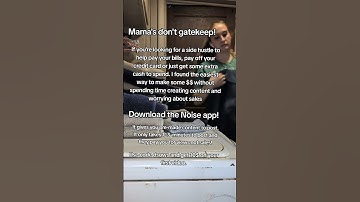 No gatekeeping here!!   #sidehustlejob #sidehustle #sidegig #noise #dsows