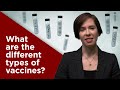 What are the different types of vaccines?