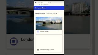 Angular Journey Planner App with Google Maps APIs screenshot 4