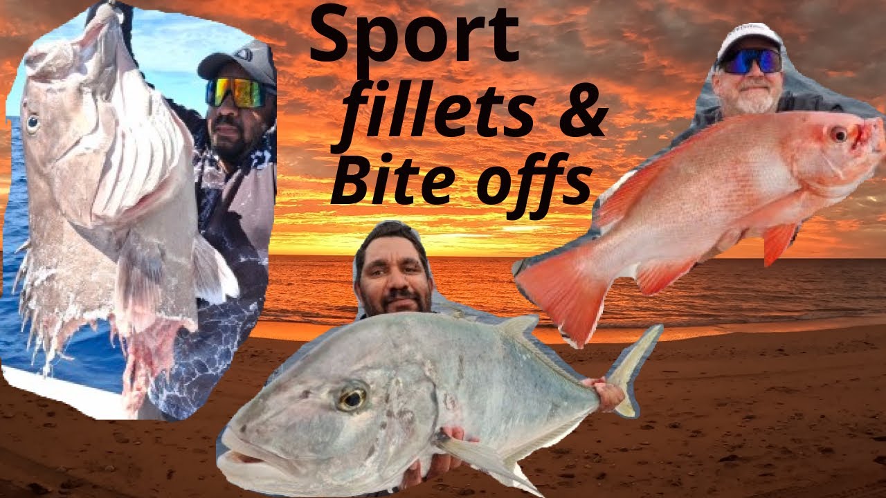 Exmouth, sport, fillets & bite offs Cod, Trevally, Crimson Perch, Emperor , Goldband & more