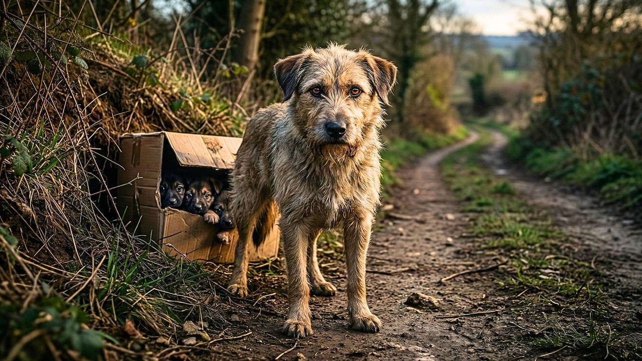 Why Did This Stray Dog Keep Blocking The Path? — He Was Guarding A Shocking Secret Hidden Nearby.