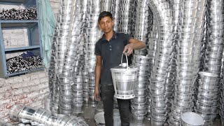 Aluminum Bucket Making with Incredible Technique