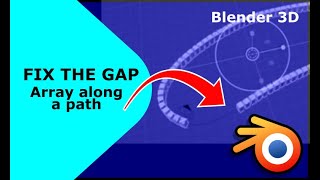 Blender 3D Array Along Path / Curve | Fixing Gapping