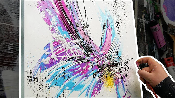 HOW TO make a beautiful little abstract painting |...