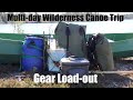 Gear for multiday wilderness canoe trips  my kit choices for scandinavia  the good and the bad