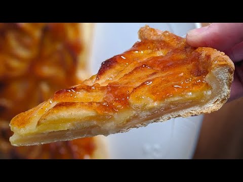 Tarte aux pommes comme chez le boulanger ! Brillante, croustillante, fondante 