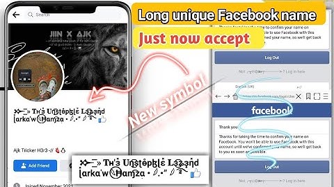 Unique Facebook account new symbol 2023 // Just now symbol accept working trick