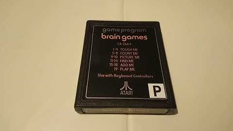 BRAIN GAMES Atari 2600 Video Computer System Game Program Cartridge PAL Region Version 28.01.20