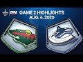 NHL Highlights | Wild vs. Canucks, Game 2– Aug. 4, 2020