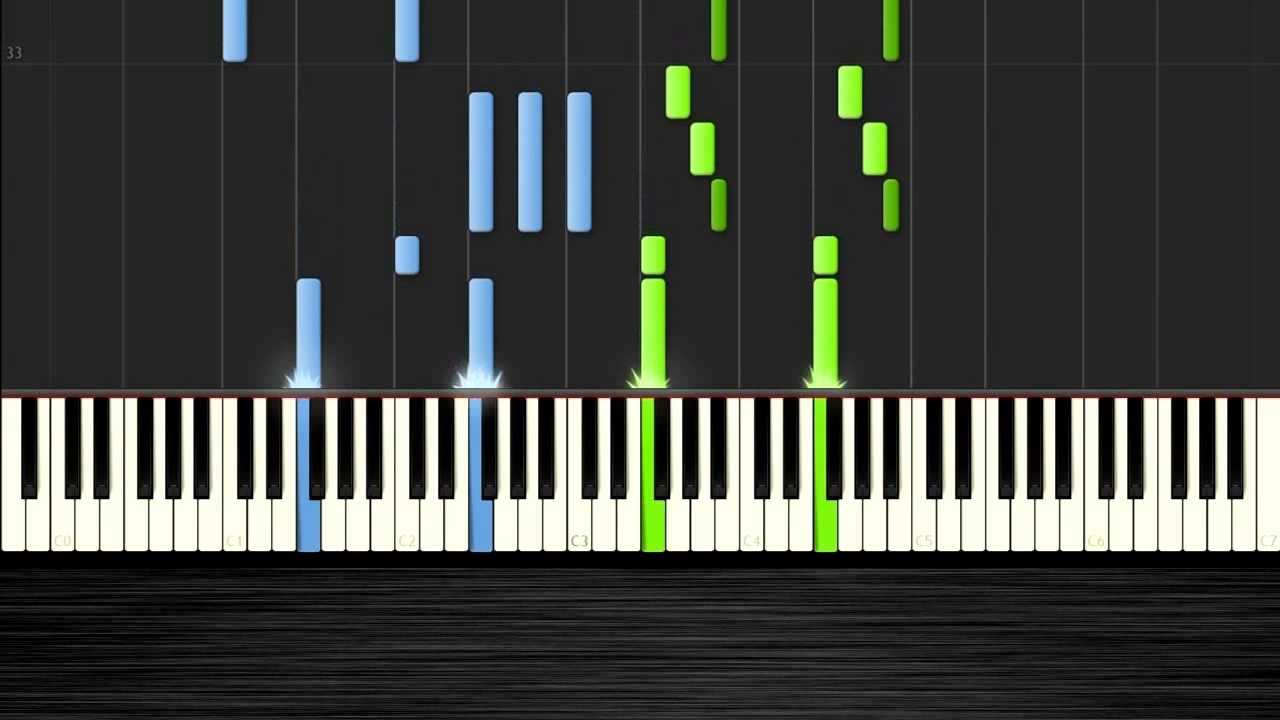 Miley Cyrus - Wrecking Ball - Piano Tutorial by PlutaX - Synthesia