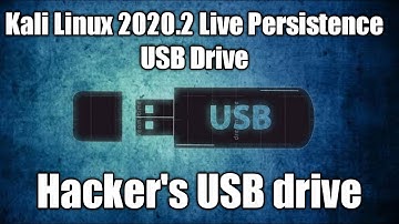 How to make live persistence Kali Linux 2020.2 USB drive