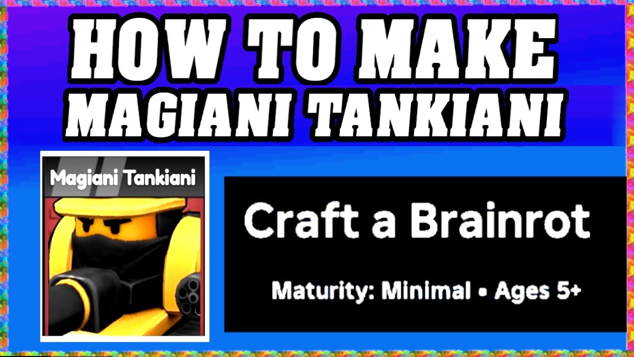How To Make MAGIANI TANKIANI in CRAFT A BRAINROT ROBLOX [Unlock New Recipe] [walkthrough]