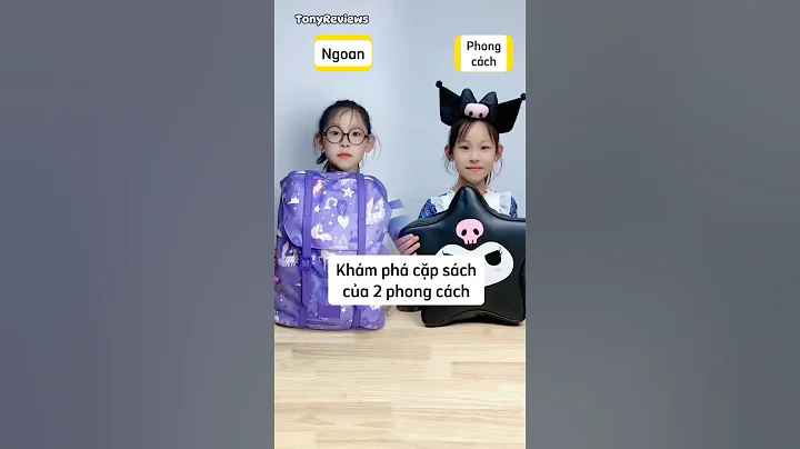 Khám phá cặp sách của học sinh ngoan và học sinh phong cách #shorts