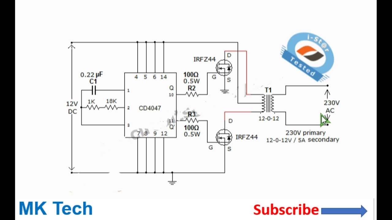 Mt156 Inverter Circuit Diagram : Complete Circuit Diagram Of The 12v 1