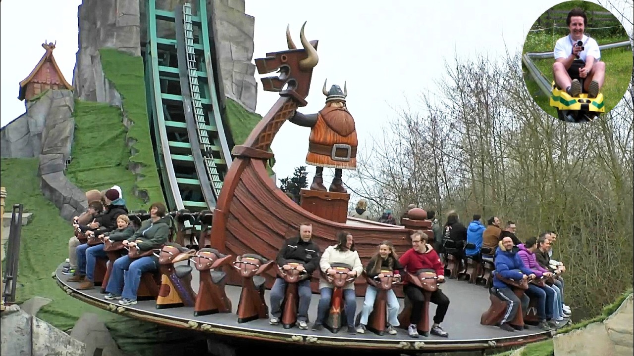 The Great Wave (Zamperla Disk'O Coaster) - 2026 Off-Ride Footage - Plopsaland Belgium