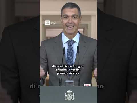 Video SANCHEZ: ELEZIONI ANTICIPATE IN SPAGNA IL 29 NOVEMBRE