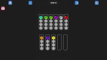 Ball Sort Puzzle - Color Game Level 32 Solution (Android)