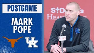 Mark Pope recaps Kentucky's loss to Texas