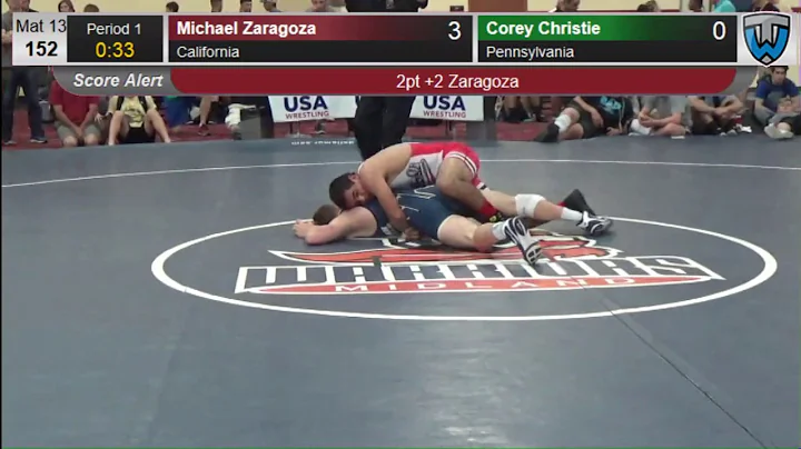 422 Men 152 Michael Zaragoza California vs Corey C...