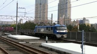 20130414 海浜幕張を通過するEF210コンテナ貨物列車