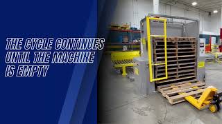 Custom EPD-1400 Electric Pallet Dispenser | Automated Wood Pallet Handling Solution
